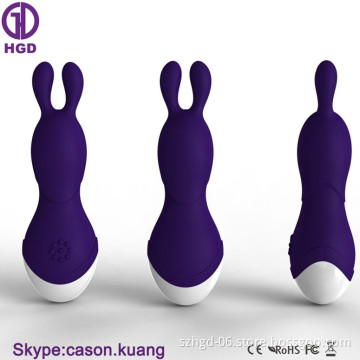 9 Frequency vibration waterproof silicone rechargeable rabbit vibrator dildo